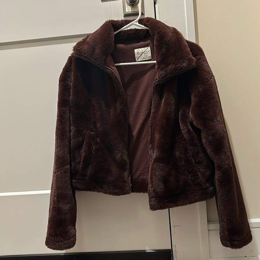 Abercrombie & Fitch Faux Fur Jacket